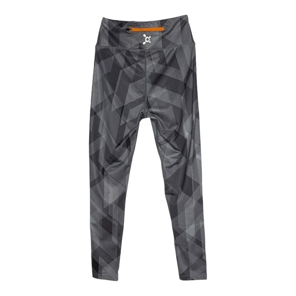 Orangetheory Leggings Gray Geometric Print Crop Length Skinny Leg Fitted - Picture 2 of 5